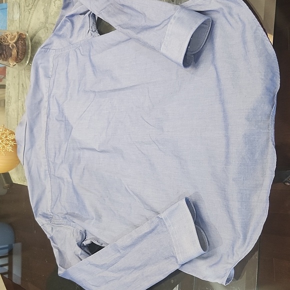 Armani Collezioni Luxury Men's Blue XL Button Up Dress Shirt - Picture 6 of 7